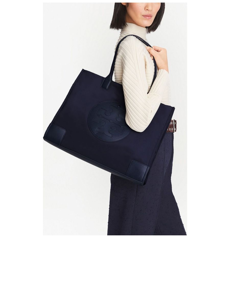 Embossed Logo Shoulder Bag