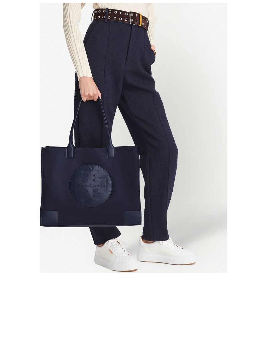 Embossed Logo Shoulder Bag