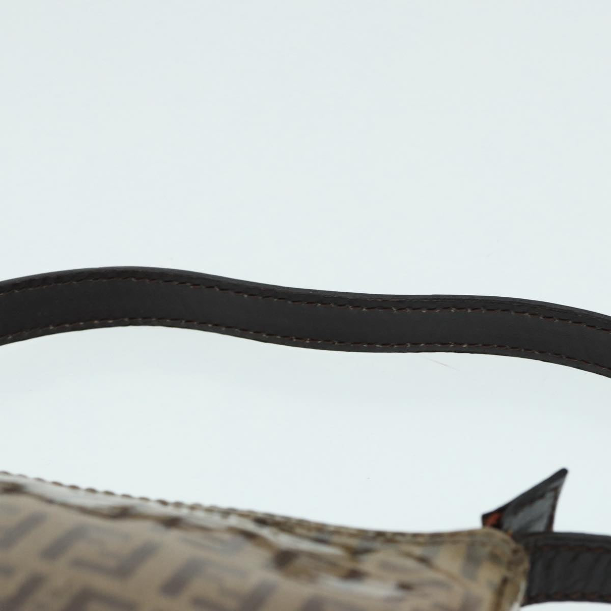 FENDI Zucchino Canvas Hand Bag Beige Gold 87208