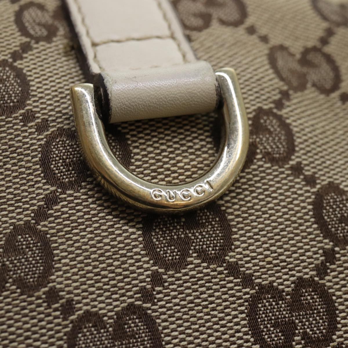 GUCCI GG Canvas Tote Bag Beige Gold 169946 87241