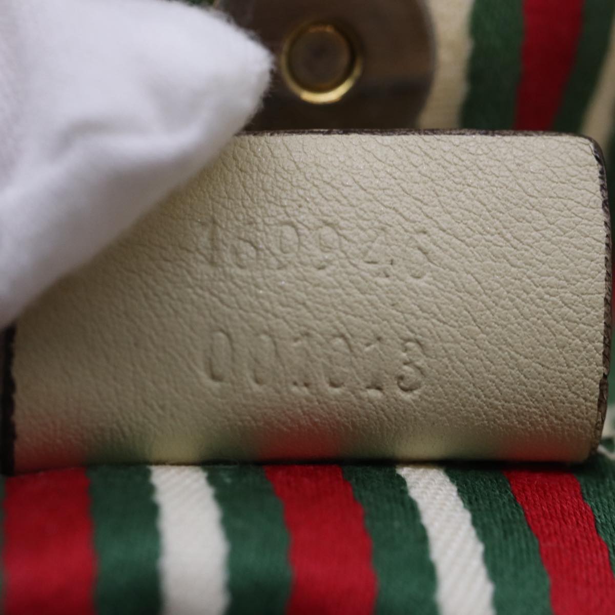 GUCCI GG Canvas Tote Bag Beige Gold 169946 87241