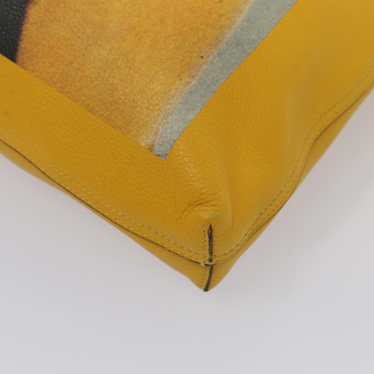 GUCCI Elton John Capsule Collection Tote Bag Leather Yellow 512982 87284