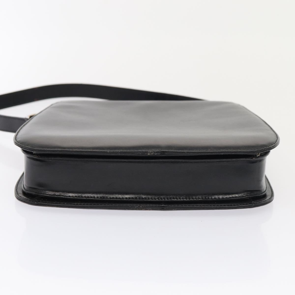 GUCCI Shoulder Bag Leather Black Silver 001 2046 1719 87292