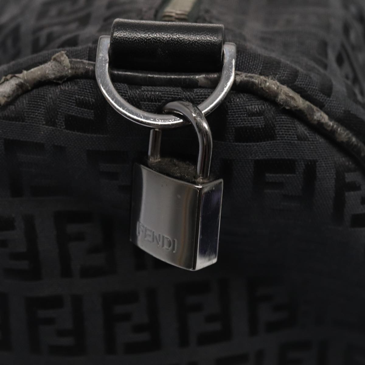 FENDI Zucchino Canvas  Nylon Black 87315