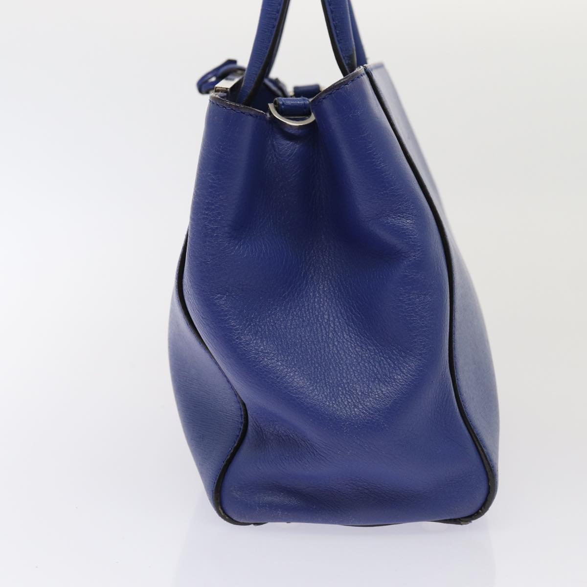 FENDI To joule Hand Bag Leather 2way Blue 87435