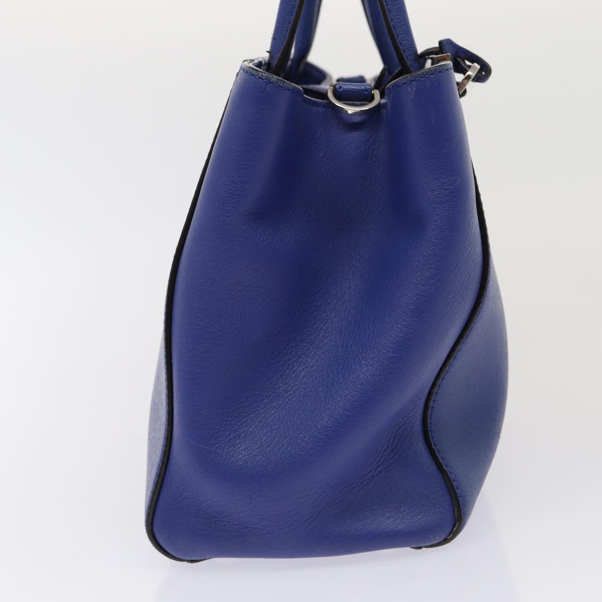 FENDI To joule Hand Bag Leather 2way Blue 87435
