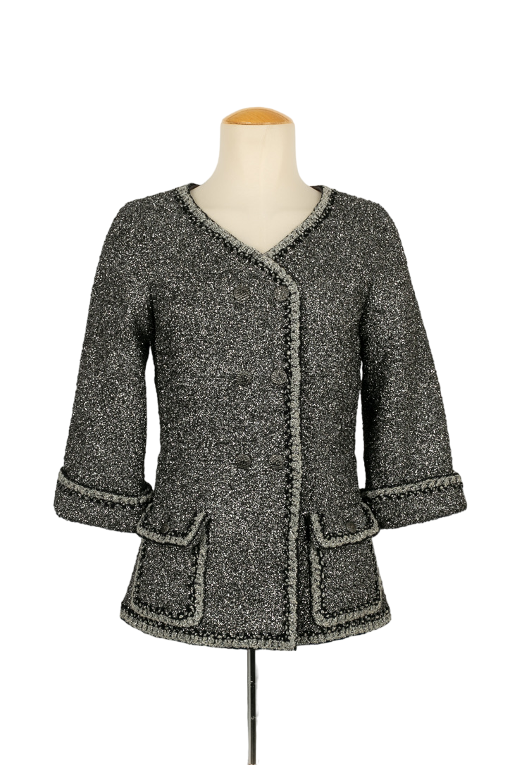 Veste argentÃ©e Chanel