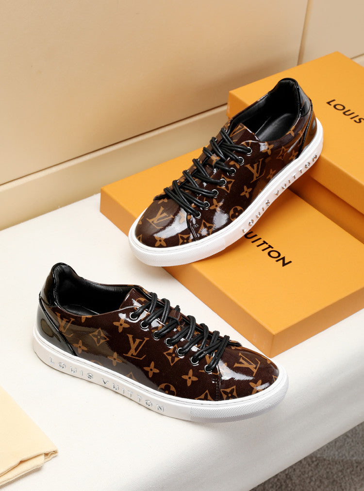 GLM - LUV Low GLMnogram Brown Breathable Sneaker