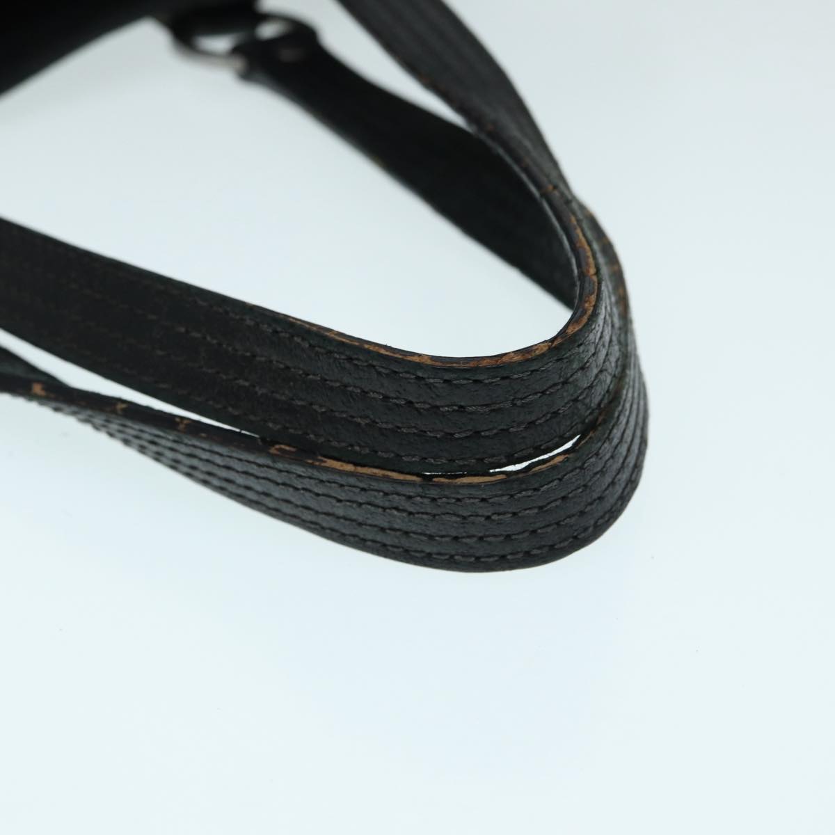 GUCCI GG Canvas Shoulder Bag Black Silver 113017 002404 87780