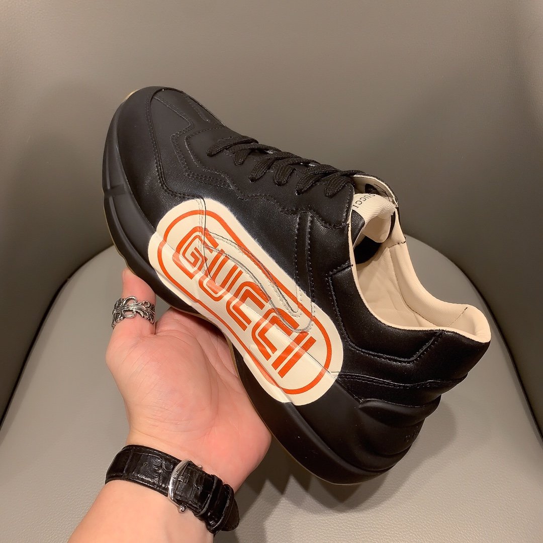 GLM-GCI  RHYTON VINTAGE TRAINER LA BLACK SNEAKER 143