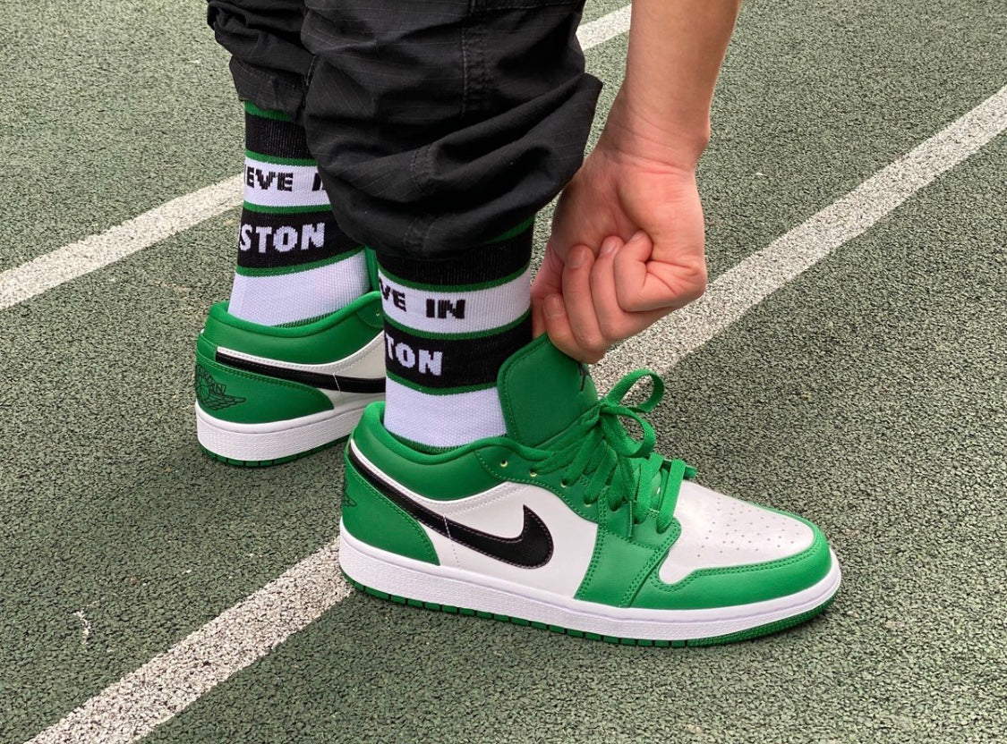 GLM - AJ1 celtic white green