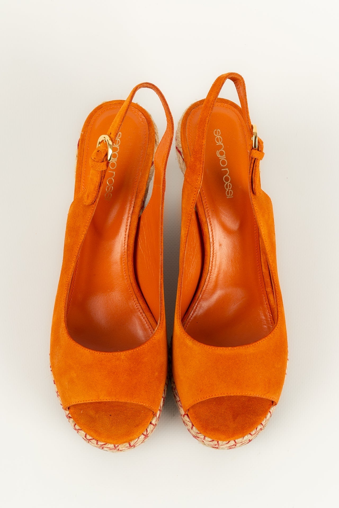 Escarpins oranges Sergio Rossi