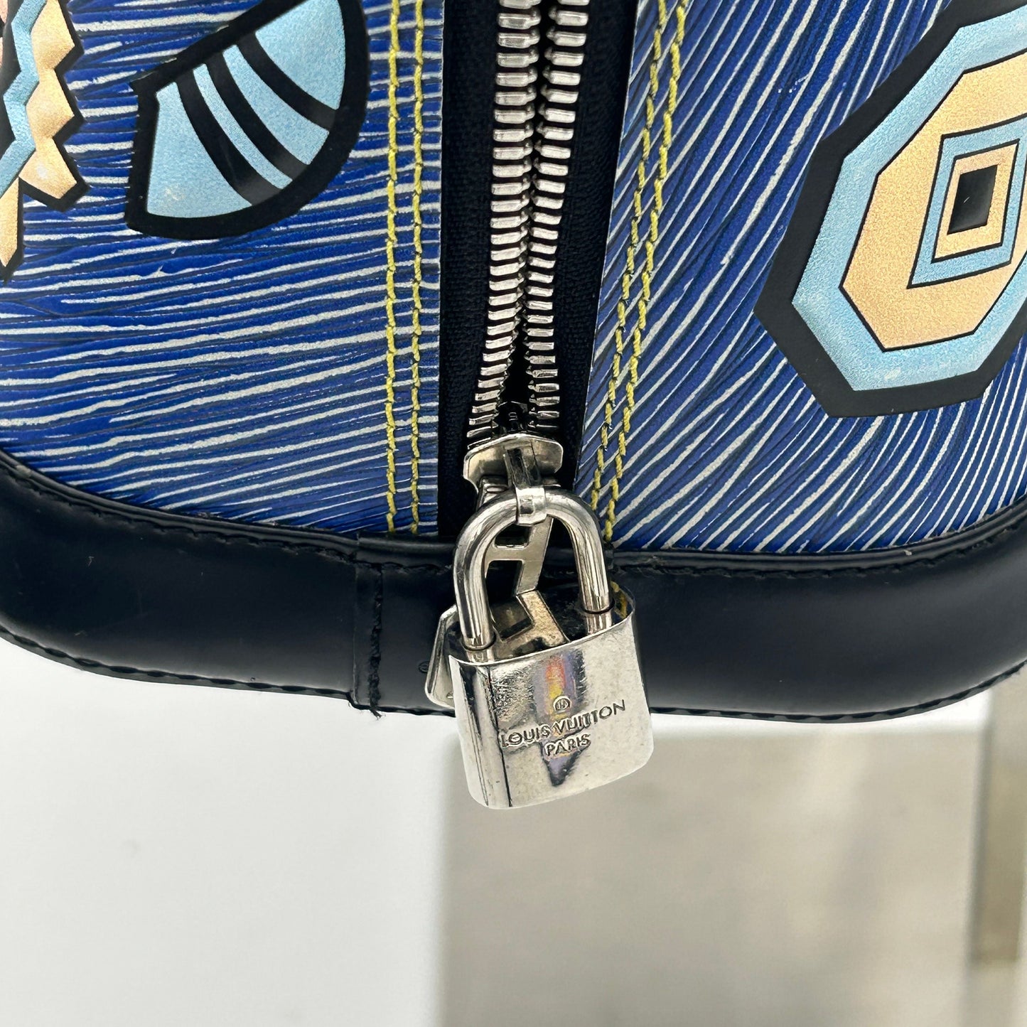 LOUIS VUITTON Epi Azteque Alma BB Denim Light LA15054