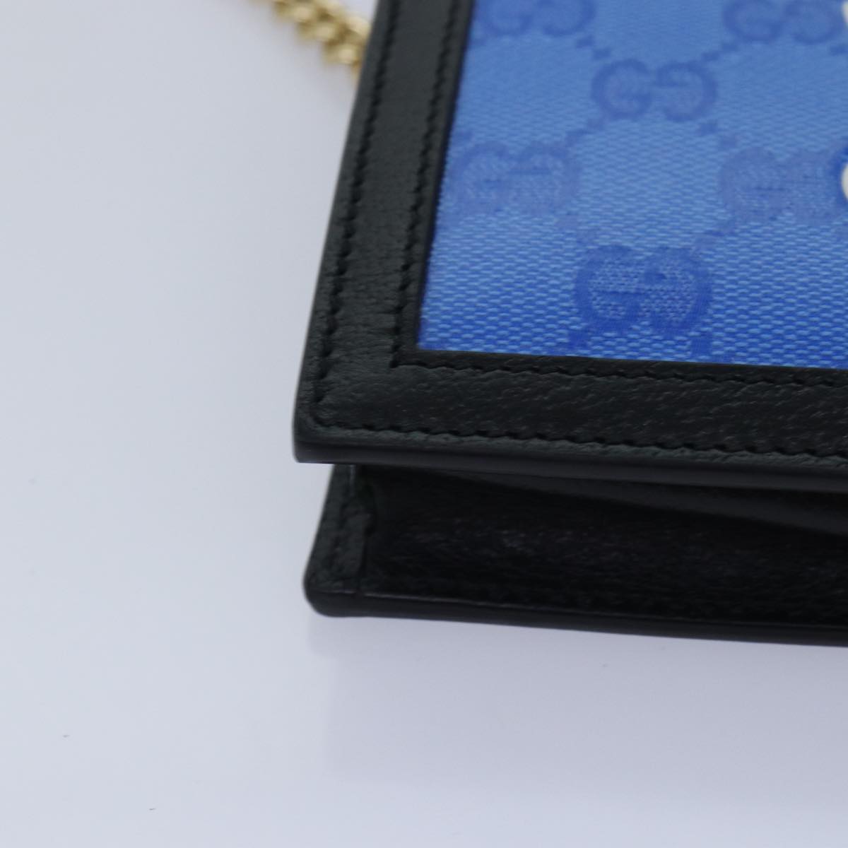 GUCCI GG Supreme Adidas Collaboration Chain Shoulder Wallet 621892 88144A