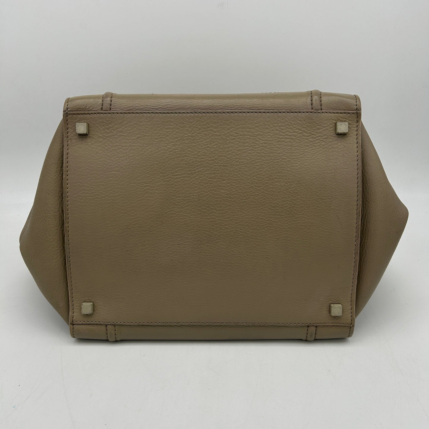 Celine Phantom Luggage Olive Leather Handbag Medium