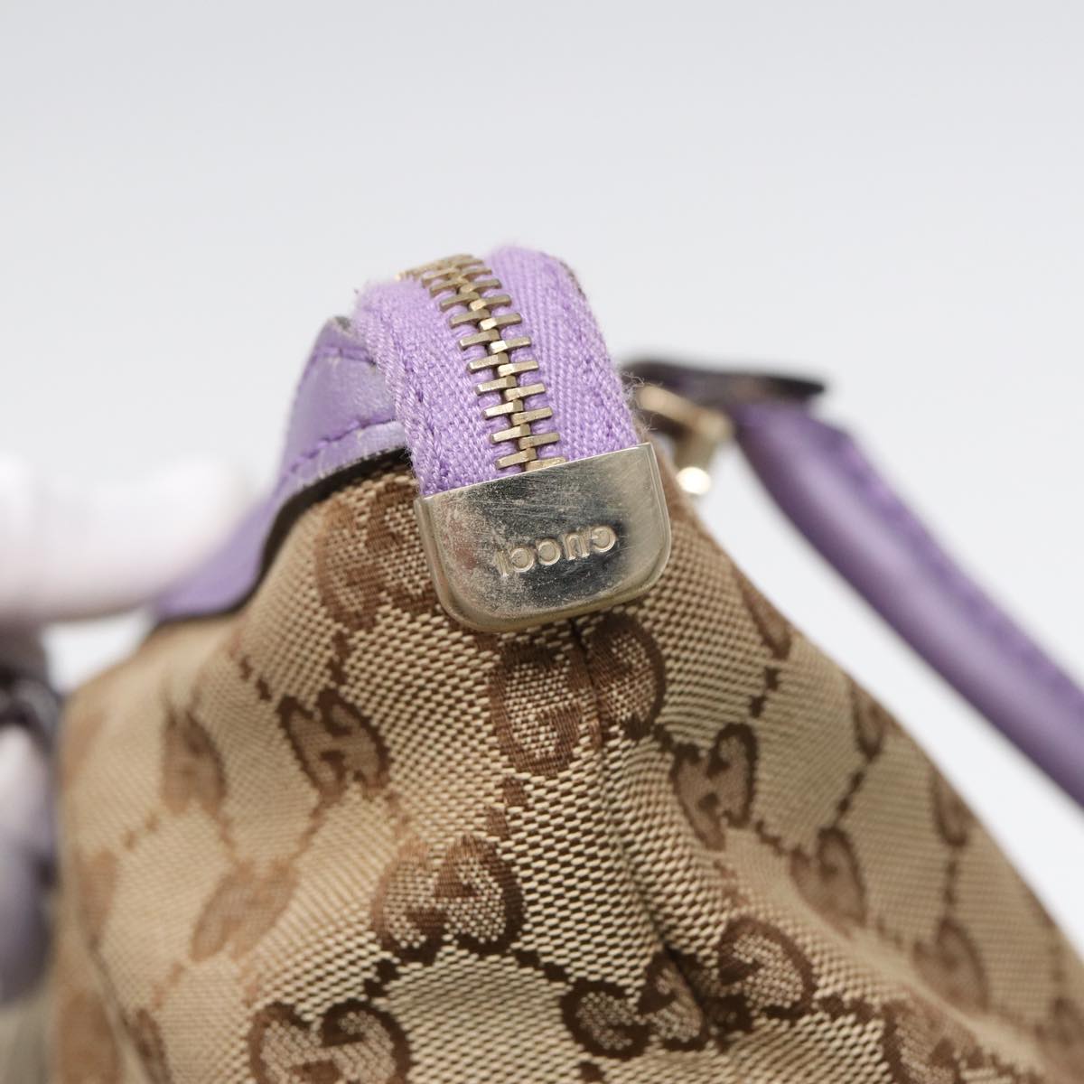 GUCCI GG Canvas Tote Bag Beige Gold 257069 88424