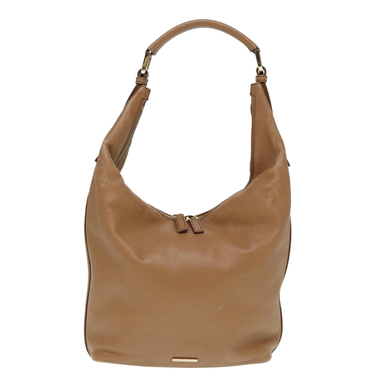 GUCCI Shoulder Bag Leather Beige Gold 001 4288 88530