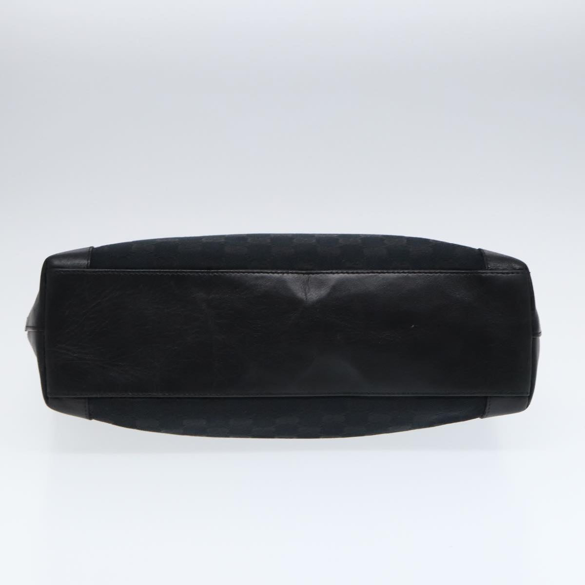 GUCCI Tote Bag GG Canvas Black Silver 002 1119 88532