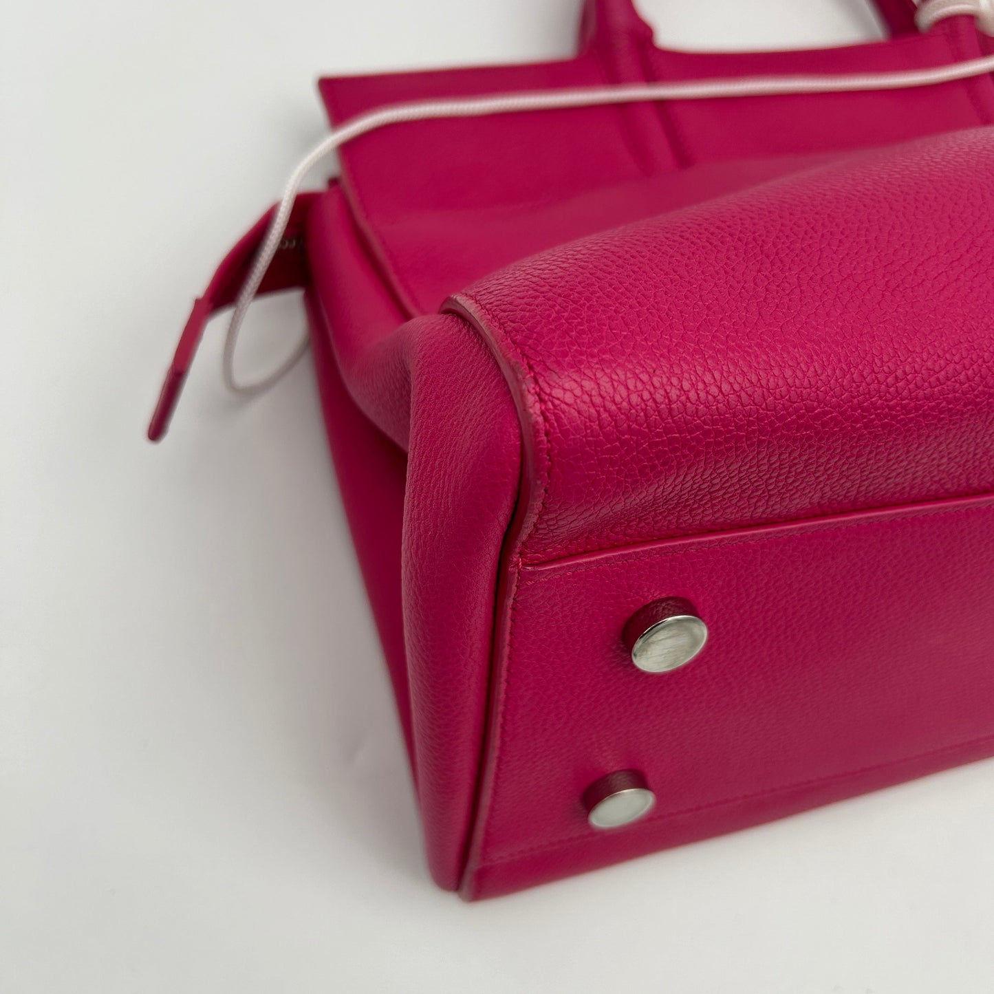 Saint Laurent Cabas Rive Gauche Pink Leather Tote Medium