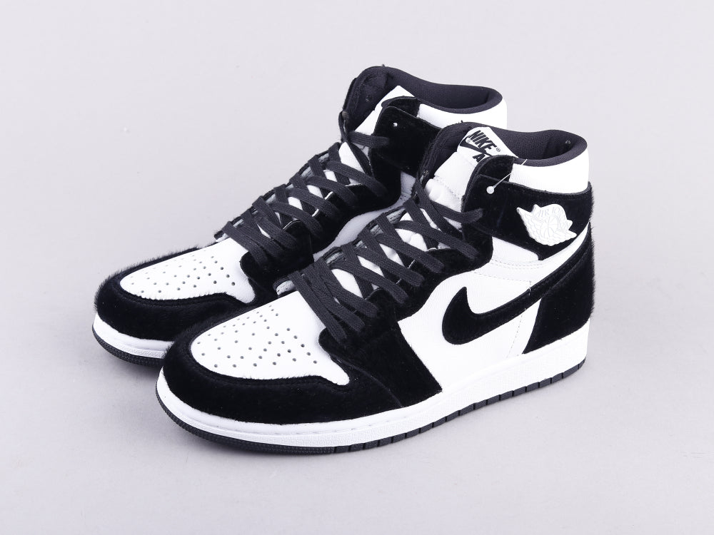 GLM - AJ1 horsehair black and white