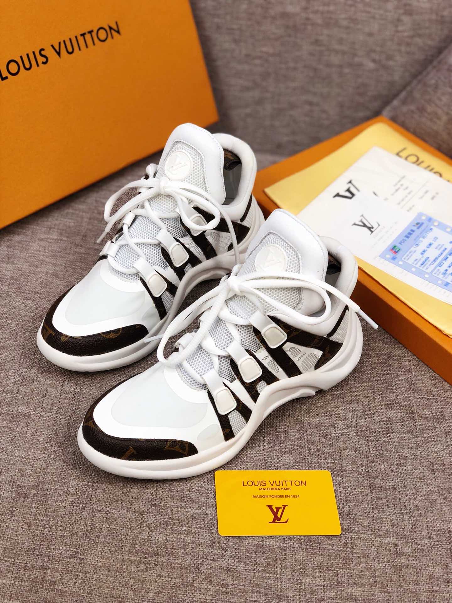 GLM - LUV Archlight White Brown Sneaker