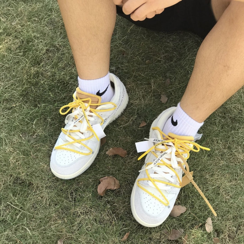 GLM - OW x Dunk (NO.39) yellow shoelace brown buckle