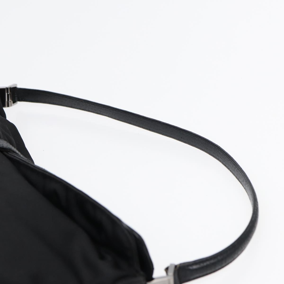 GUCCI Jackie Shoulder Bag Nylon Black Silver 001 3355 89141