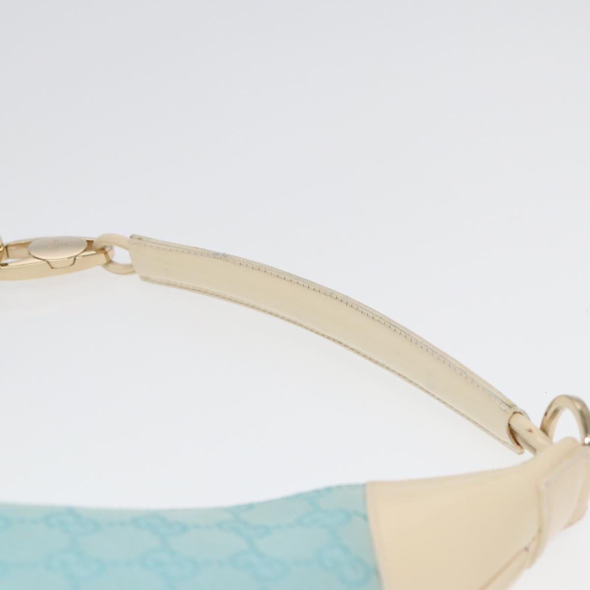 GUCCI GG Canvas Shoulder Bag Peppermint White 89276