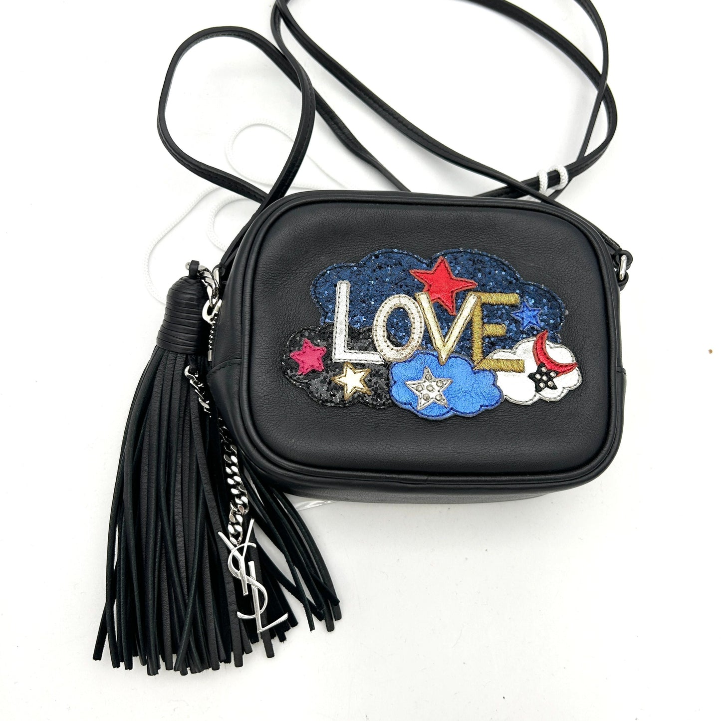 Saint Laurent Love Patch Mini Blogger Bag LA15932