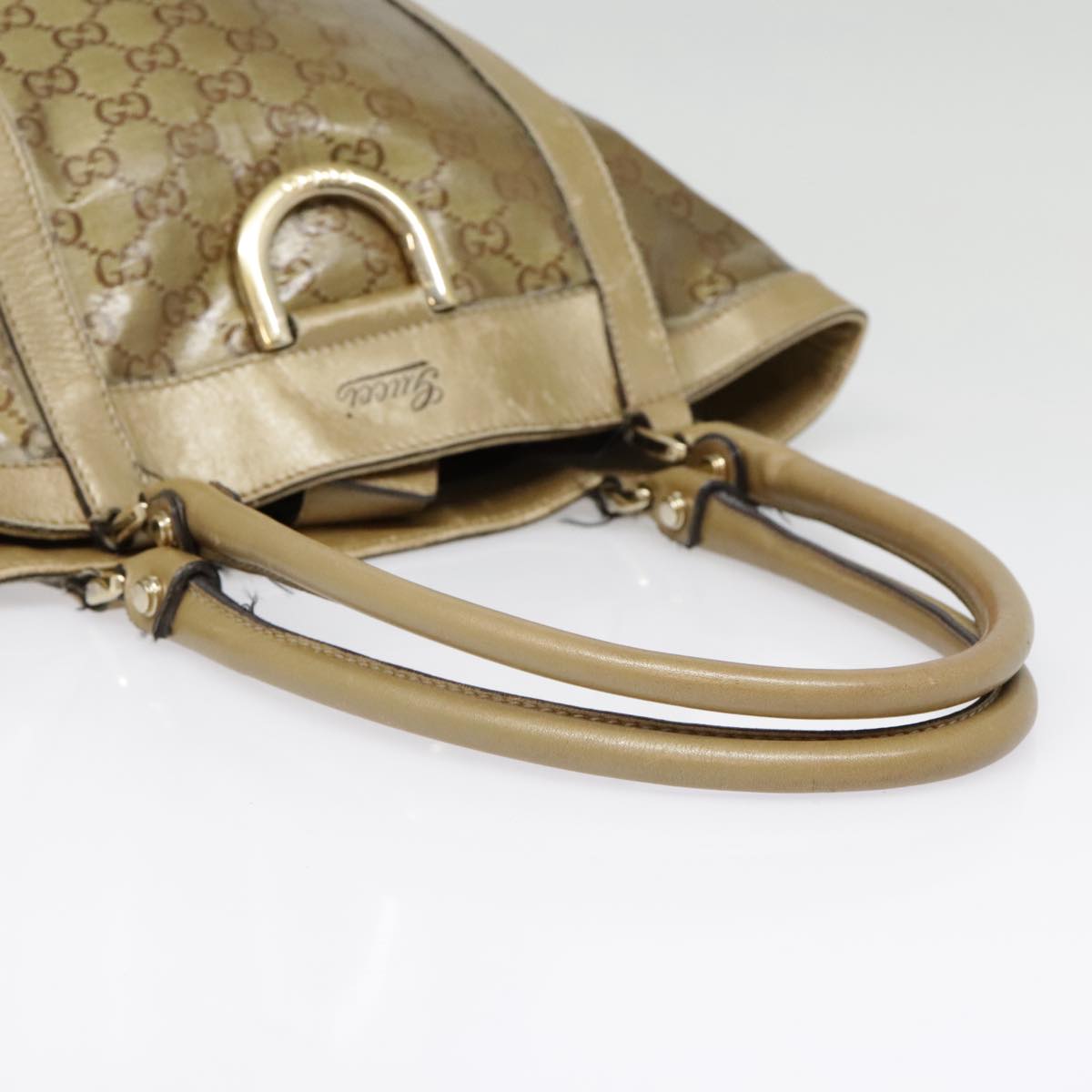 GUCCI GG Crystal Abbey Shoulder Bag Gold 211983 89623