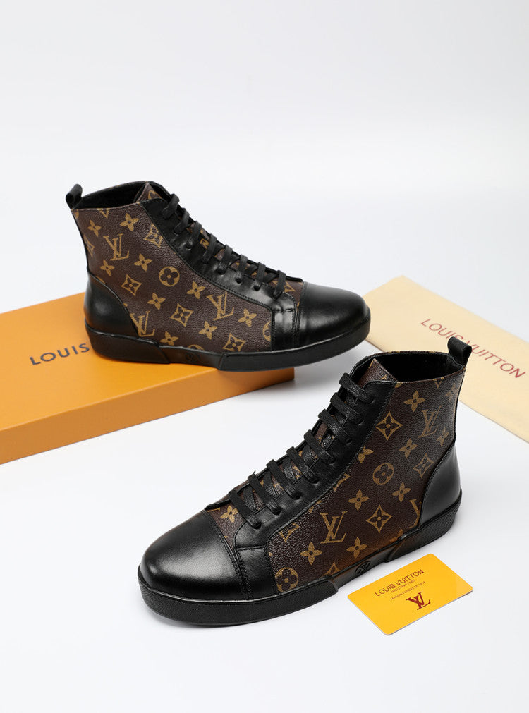 GLM - LUV High GLMnogram Brown Boot Sneaker