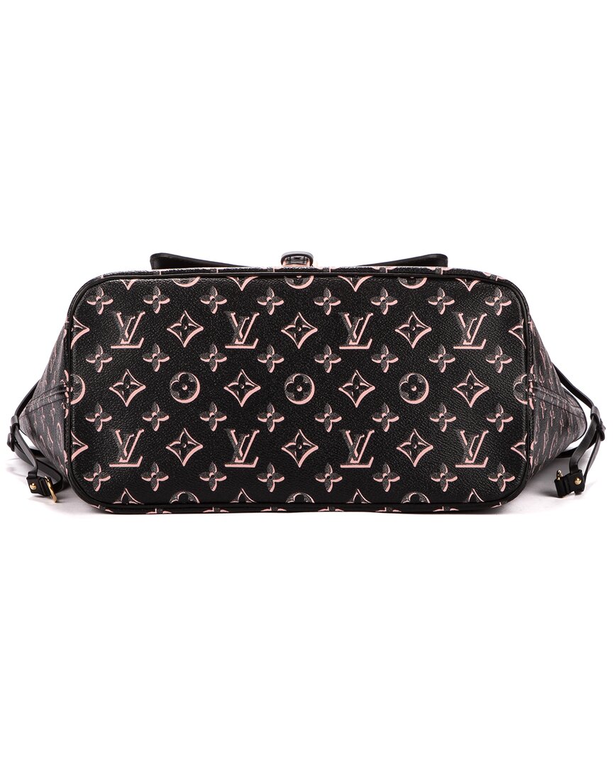 Louis Vuitton Limited Edition Black & Pink Monogram Canvas Neverrfull Fall For