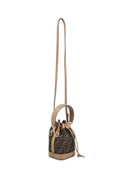 MON TRESOR MINIBAG IN FF BROWN FABRIC
