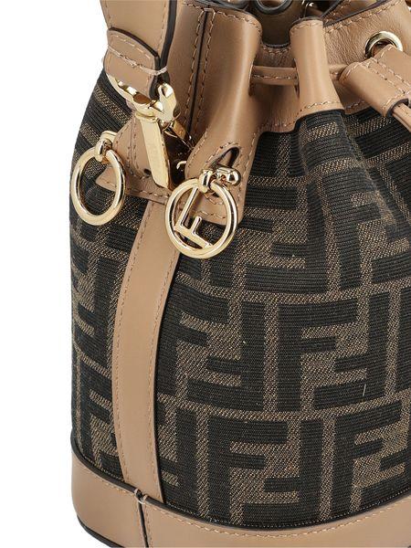 MON TRESOR MINIBAG IN FF BROWN FABRIC