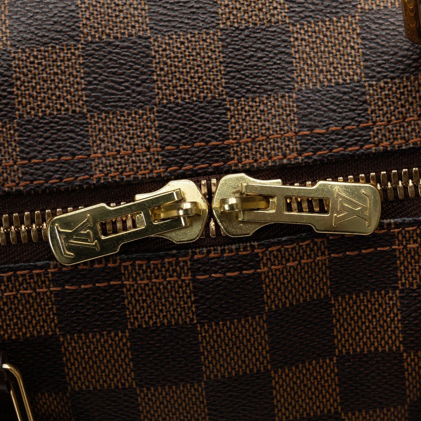 Brown Louis Vuitton Damier Ebene Keepall 50 Travel Bag
