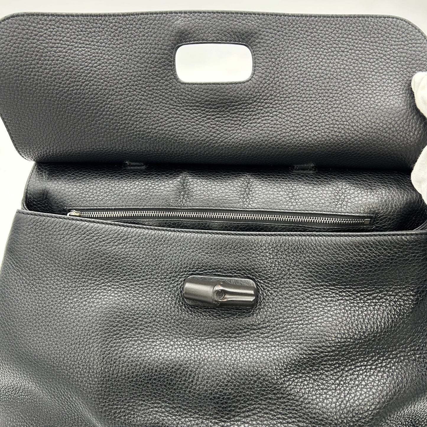Gucci Bamboo Daily Large - Black Handle Bags LA30224