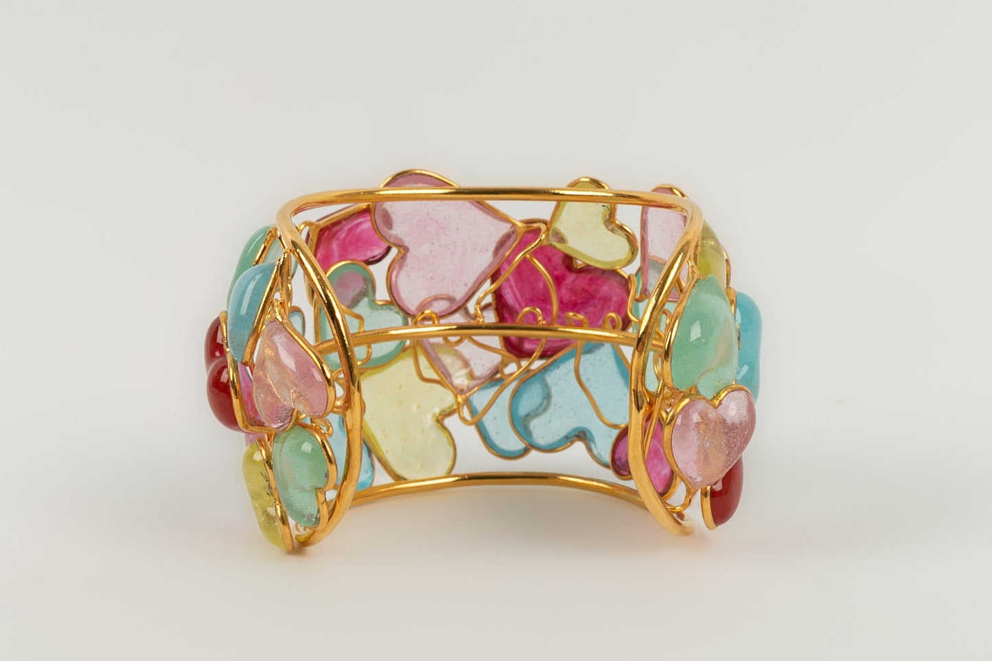 Bracelet manchette "Coeurs" Augustine