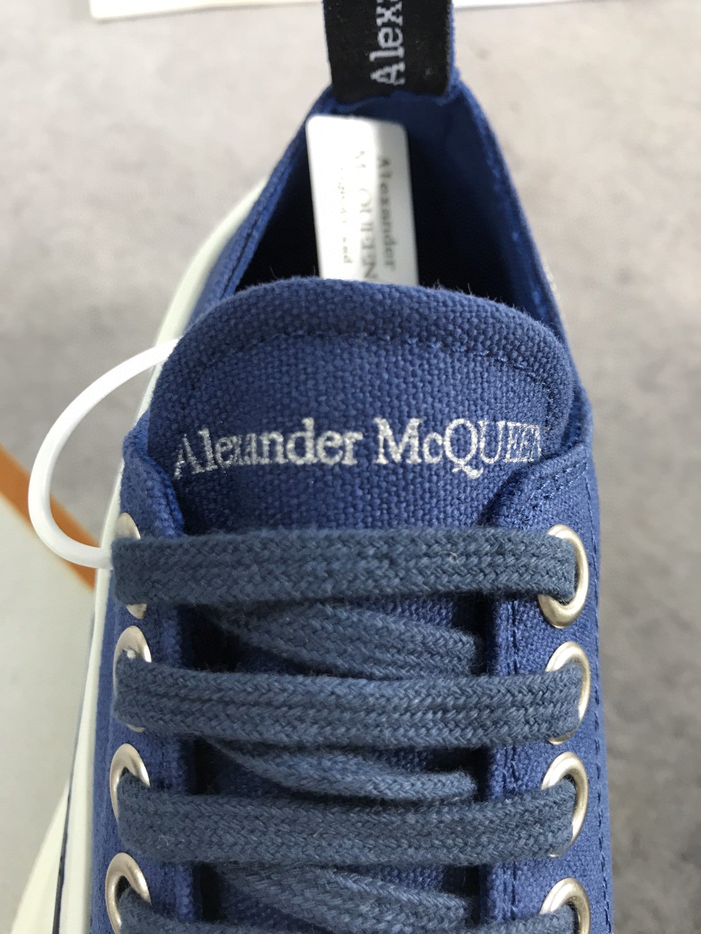 Alexander McQueen Tread Slick LaGLAMI Up Cotton Blue For Men