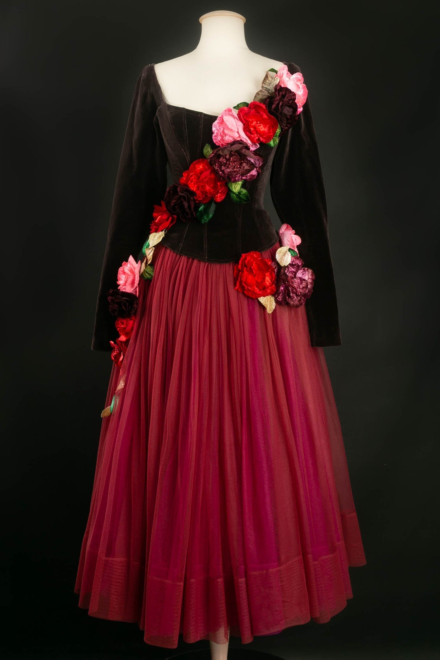 Ensemble en tulle et velours Chantal Thomass