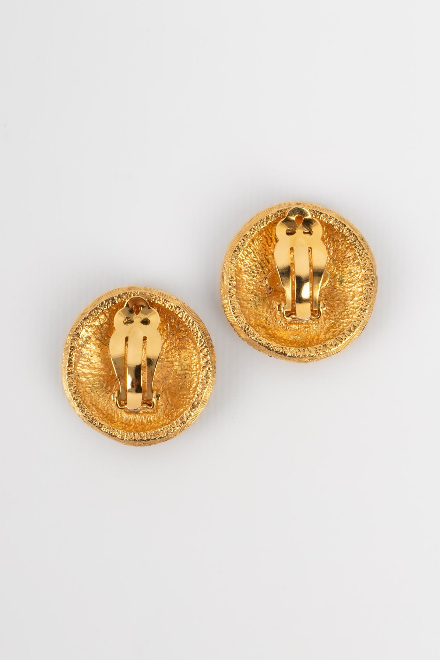 Boucles d'oreilles dorÃ©es Chanel