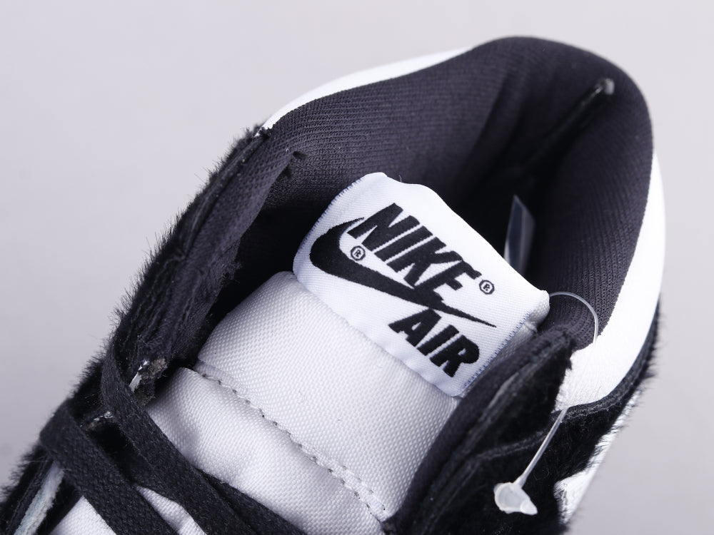 GLM - AJ1 horsehair black and white