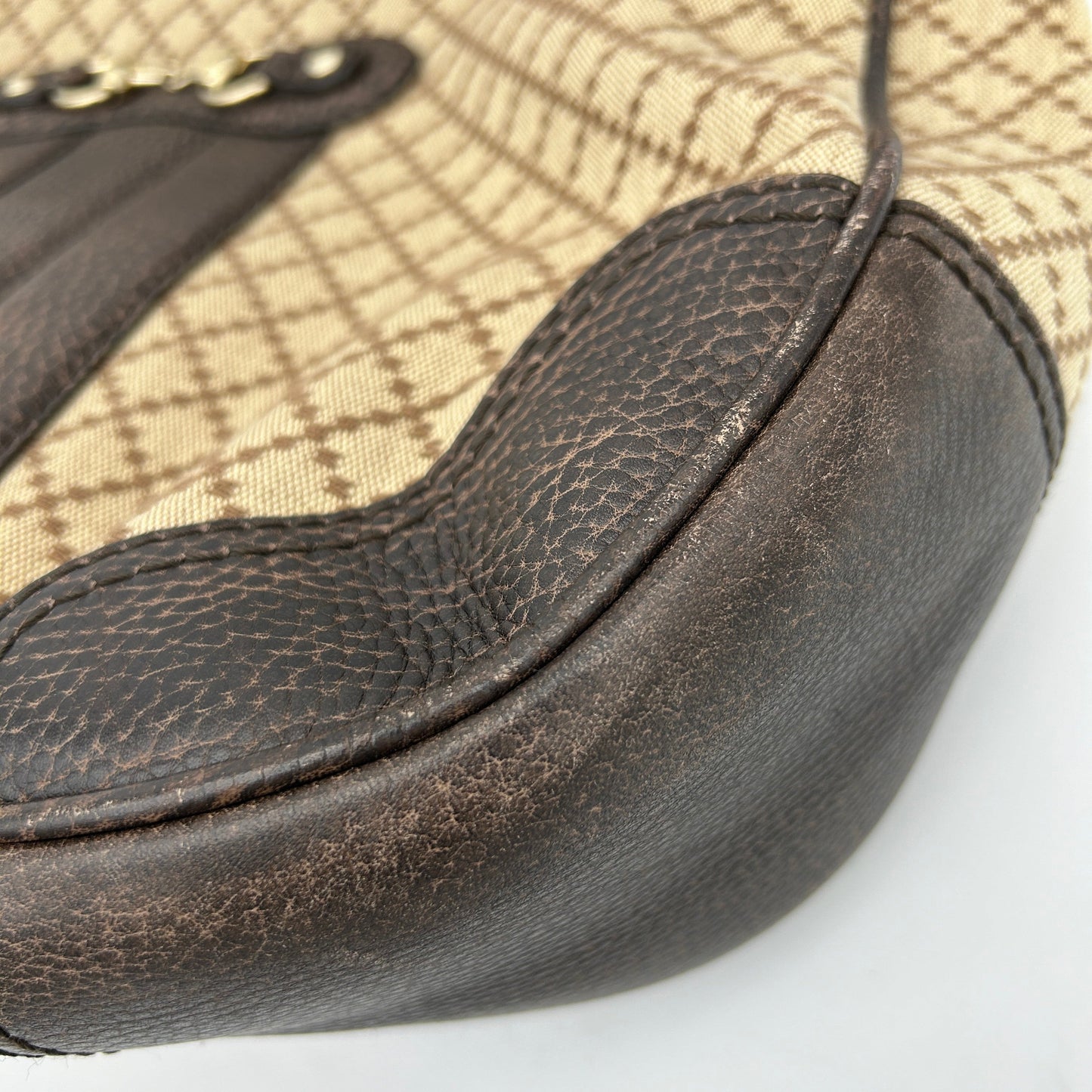 Gucci Catherine Brown Cloth Handbag