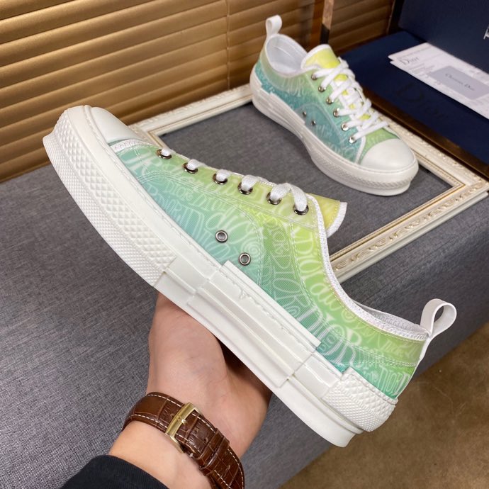 GLM - DIR B23 White and Yellow LOW-TOP SNEAKER