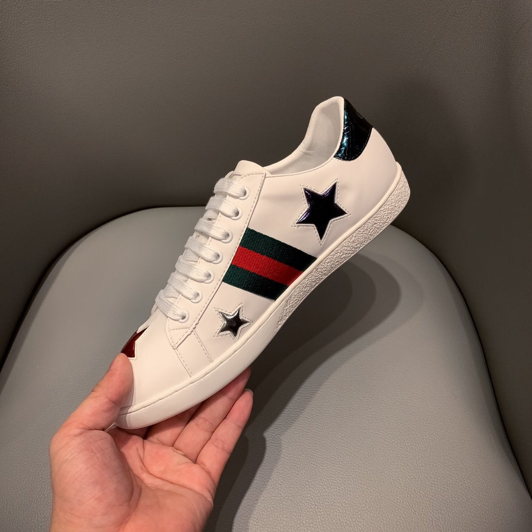 GLM-GCI  ACE LEATHER SNEAKER WITH  STAR 109
