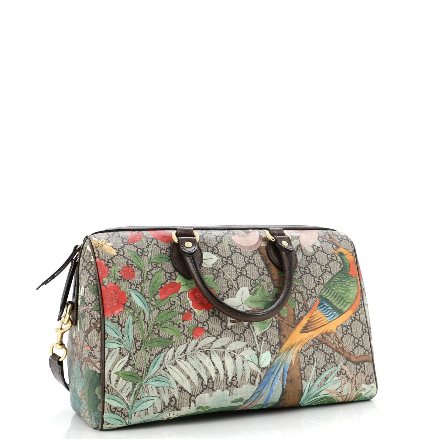 Convertible Boston Bag Tian Print GG Coated Canvas Medium