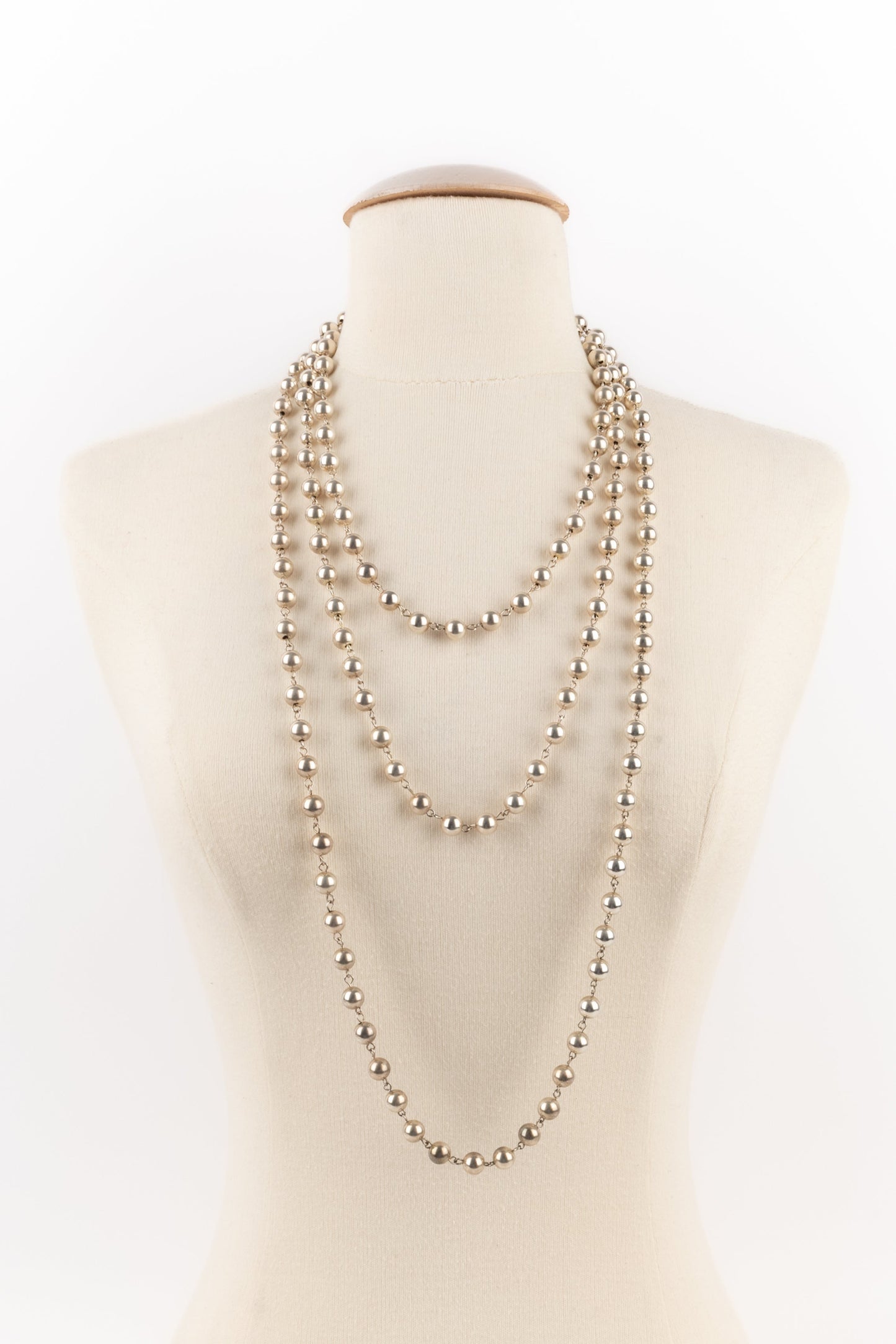 Collier argentÃ© Chanel