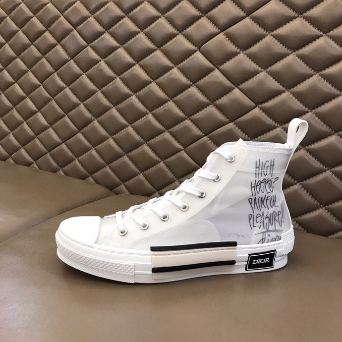 GLM - DIR B23 White Canvas HIGH-TOP SNEAKER