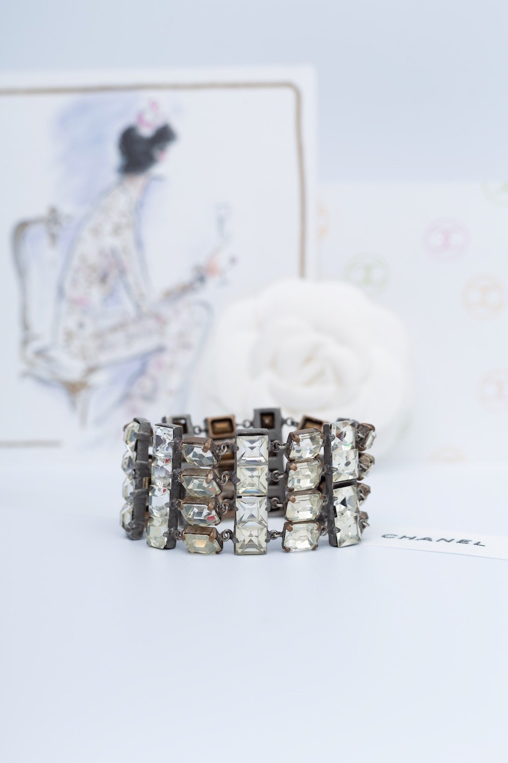 Bracelet argentÃ© Chanel (AttribuÃ© Ã )