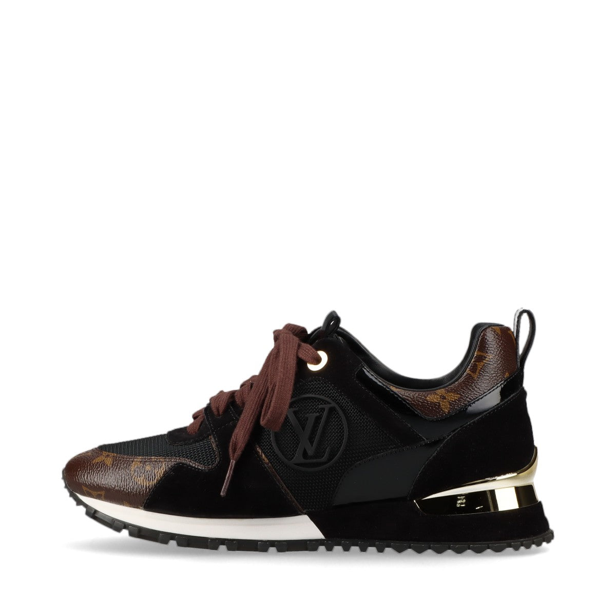 Louis Vuitton Runwayline 18 Years MeshLeather Trainers 37.5  BlackÃ—Brown CL0188 Monogram  Bag