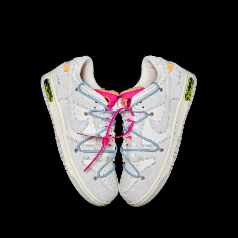 GLM - OW x Dunk (NO.38) light blue shoelace pink buckle